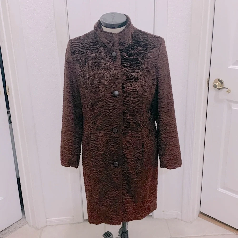 Chocolate Brown Valerie Steven’s Coat - Picture 1 of 8